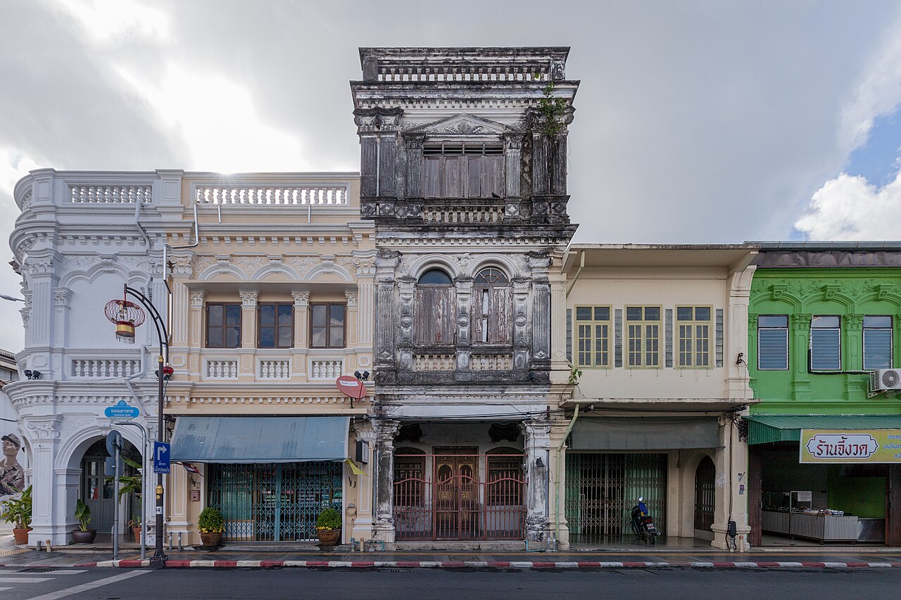 Ancient buildings in Sino-European style
